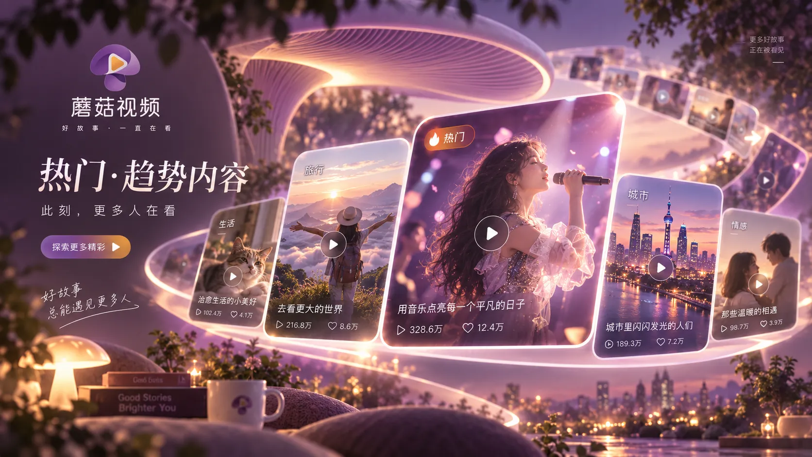 蘑菇视频短视频内容与浏览节奏